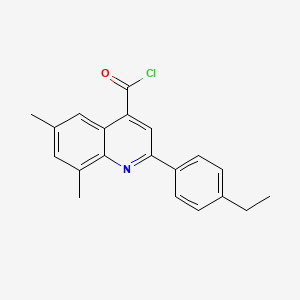 2-(4-Ethylphenyl)-6,8-dimethylquinoline-4-carbonyl chloride