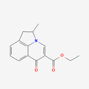molecular formula C15H15NO3 B1393901 ethyl 2-methyl-6-oxo-1,2-dihydro-6H-pyrrolo[3,2,1-ij]quinoline-5-carboxylate CAS No. 57771-88-7
