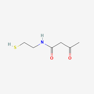 molecular formula C6H11NO2S B13939047 Ethanethiol, 2-(acetoacetylamino)- CAS No. 63950-93-6