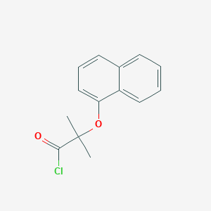 molecular formula C14H13ClO2 B1393908 2-Methyl-2-(1-naphthyloxy)propanoyl chloride CAS No. 2007-10-5