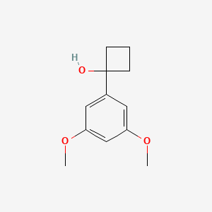 molecular formula C12H16O3 B13939131 1-(3,5-Dimethoxyphenyl)cyclobutanol 