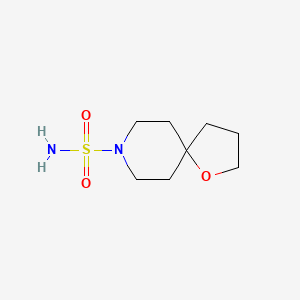 molecular formula C8H16N2O3S B13939146 1-Oxa-8-azaspiro[4.5]decane-8-sulfonamide 