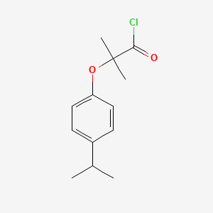 molecular formula C13H17ClO2 B1393920 2-(4-Isopropylphenoxy)-2-methylpropanoyl chloride CAS No. 1160257-86-2