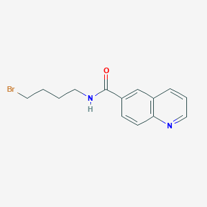 molecular formula C14H15BrN2O B13939229 N-(4-bromobutyl)quinoline-6-carboxamide 