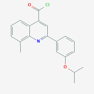 2-(3-Isopropoxyphenyl)-8-methylquinoline-4-carbonyl chloride