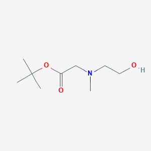 molecular formula C9H19NO3 B13939325 N-(tert-butoxycarbonylmethyl)-N-(2-hydroxyethyl)methyl-amine 