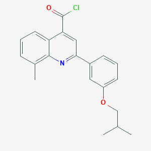 2-(3-Isobutoxyphenyl)-8-methylquinoline-4-carbonyl chloride