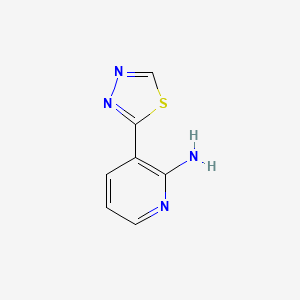 molecular formula C7H6N4S B13939331 3-(1,3,4-Thiadiazol-2-yl)-2-pyridinamine 