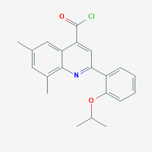 2-(2-Isopropoxyphenyl)-6,8-dimethylquinoline-4-carbonyl chloride