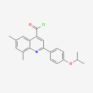2-(4-Isopropoxyphenyl)-6,8-dimethylquinoline-4-carbonyl chloride