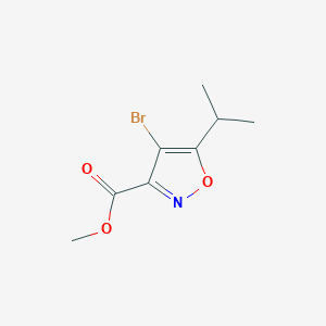 molecular formula C8H10BrNO3 B13939387 Methyl 4-bromo-5-isopropylisoxazole-3-carboxylate 