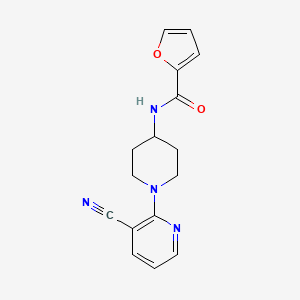 N-[1-(3-cyanopyridin-2-yl)piperidin-4-yl]furan-2-carboxamide