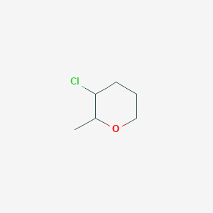 molecular formula C6H11ClO B13939452 3-Chloro-2-methyloxane CAS No. 53107-05-4