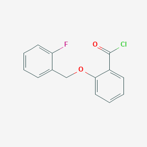 2-[(2-Fluorobenzyl)oxy]benzoyl chloride