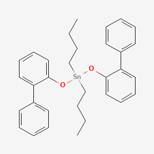 molecular formula C32H36O2Sn B13939479 Dibutylbis(2-phenylphenoxy)stannane CAS No. 52722-81-3