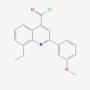 molecular formula C19H16ClNO2 B1393949 8-Ethyl-2-(3-methoxyphenyl)quinoline-4-carbonyl chloride CAS No. 1160261-24-4