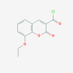 molecular formula C12H9ClO4 B1393953 8-Ethoxy-2-oxo-2H-chromene-3-carbonyl chloride CAS No. 1160249-14-8