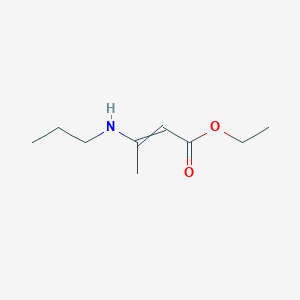 molecular formula C9H17NO2 B13939574 Ethyl 3-(propylamino)but-2-enoate CAS No. 5091-92-9