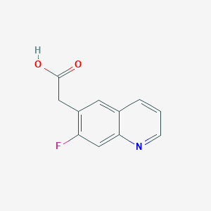 molecular formula C11H8FNO2 B1393958 2-(7-Fluoroquinolin-6-yl)acetic acid CAS No. 1022091-54-8