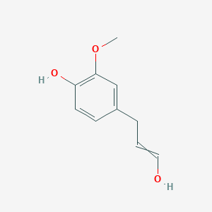 molecular formula C10H12O3 B13939604 Phenol, 4-(3-hydroxy-2-propen-1-yl)-2-methoxy- 