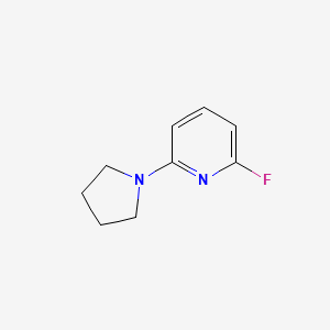 2-Fluoro-6-(pyrrolidin-1-yl)pyridine