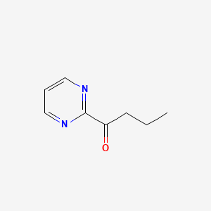 molecular formula C8H10N2O B13939623 1-Pyrimidin-2-ylbutan-1-one CAS No. 53342-24-8