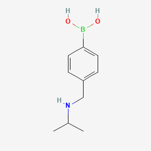 molecular formula C10H16BNO2 B1393964 4-(Isopropylamino-methyl)phenylboronic acid CAS No. 1025900-37-1