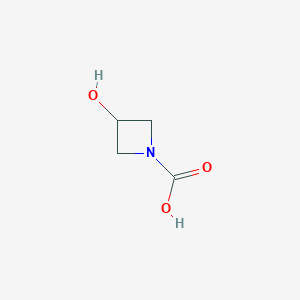 molecular formula C4H7NO3 B13939649 3-Hydroxyazetidine-1-carboxylic acid 