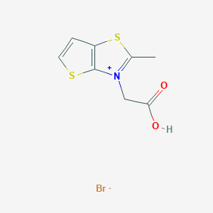 B1393965 3-(Carboxymethyl)-2-methylthieno[2,3-d]thiazol-3-ium bromide CAS No. 1674389-40-2