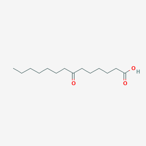 molecular formula C14H26O3 B13939653 7-Oxotetradecanoic acid CAS No. 54527-27-4
