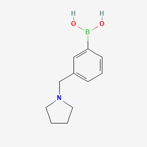 molecular formula C11H16BNO2 B1393966 (3-(Pyrrolidin-1-ylmethyl)phenyl)boronic acid CAS No. 1100095-09-7