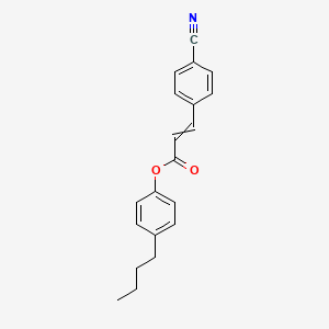 molecular formula C20H19NO2 B13939668 p-Butylphenyl p-cyanocinnamate CAS No. 61924-45-6