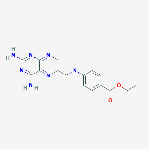 molecular formula C17H19N7O2 B139397 Ethyl 4-[(2,4-diaminopteridin-6-yl)methyl-methylamino]benzoate CAS No. 43111-51-9