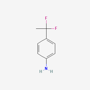 molecular formula C8H9F2N B1393970 4-(1,1-Difluoroethyl)aniline CAS No. 1379282-27-5