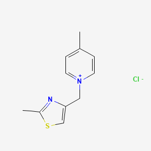 molecular formula C11H13ClN2S B1393975 4-甲基-1-((2-甲基噻唑-4-基)甲基)吡啶-1-鎓氯化物 CAS No. 943242-59-9