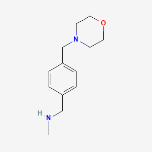 molecular formula C13H20N2O B1393976 N-Methyl-N-[4-(morpholin-4-ylmethyl)benzyl]amine CAS No. 920482-81-1