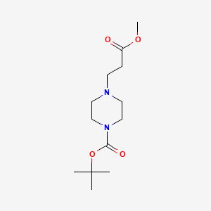 molecular formula C13H24N2O4 B1393979 Tert-butyl 4-(3-methoxy-3-oxopropyl)piperazine-1-carboxylate CAS No. 656803-51-9
