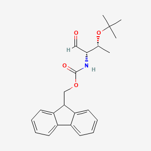 molecular formula C23H27NO4 B1393982 9H-fluoren-9-ylmethyl N-[(2S,3R)-3-(tert-butoxy)-1-oxobutan-2-yl]carbamate CAS No. 160948-81-2