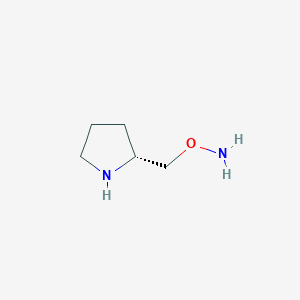 molecular formula C5H12N2O B1393983 (R)-O-(pyrrolidin-2-ylmethyl)hydroxylamine CAS No. 952747-32-9
