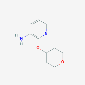 molecular formula C10H14N2O2 B1393985 2-(tetrahydro-2H-pyran-4-yloxy)pyridin-3-amine CAS No. 1211758-68-7