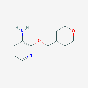 molecular formula C11H16N2O2 B1393986 2-(Tetrahydro-2H-pyran-4-ylmethoxy)pyridin-3-amine CAS No. 1247781-62-9