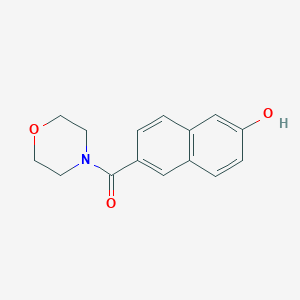 molecular formula C15H15NO3 B1393990 6-(吗啉-1-基羰基)-2-萘酚 CAS No. 871121-79-8