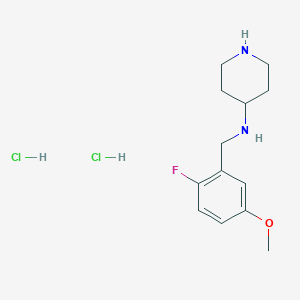 molecular formula C13H21Cl2FN2O B1393991 N-(2-Fluoro-5-methoxybenzyl)piperidin-4-amine dihydrochloride CAS No. 1322200-86-1