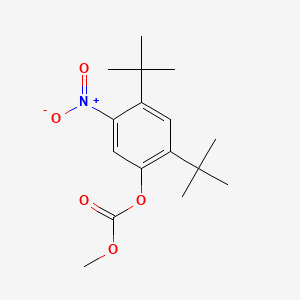 molecular formula C16H23NO5 B1393999 2,4-DI-Tert-butyl-5-nitrophenyl methyl carbonate CAS No. 873055-55-1
