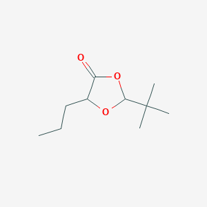 molecular formula C10H18O3 B139400 2-t-Butyl-5-propyl-[1,3]dioxolan-4-one CAS No. 157733-17-0