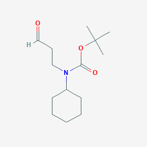Tert-butyl cyclohexyl(3-oxopropyl)carbamate