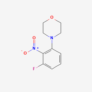 molecular formula C10H11FN2O3 B1394007 4-(3-Fluoro-2-nitrophenyl)morpholine CAS No. 179900-21-1