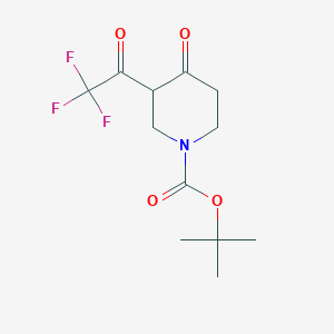 tert-Butyl 4-oxo-3-(trifluoroacetyl)piperidine-1-carboxylate