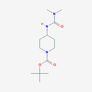 molecular formula C13H25N3O3 B1394011 tert-Butyl 4-(3,3-dimethylureido)piperidine-1-carboxylate CAS No. 1233952-52-7