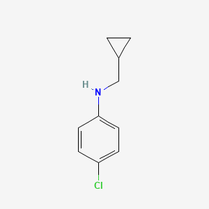 molecular formula C10H13Cl2N B1394013 4-Chloro-N-(cyclopropylmethyl)aniline CAS No. 69565-54-4